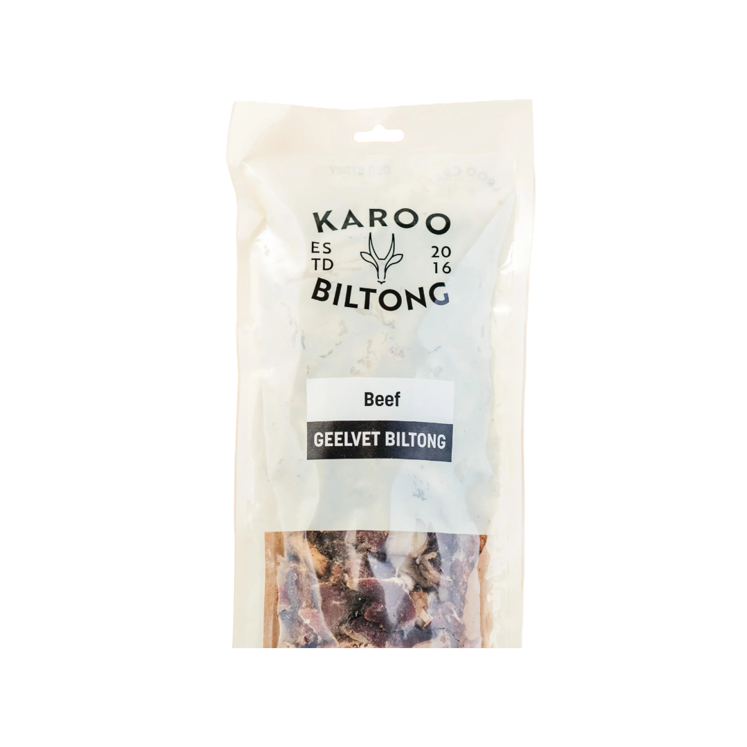 Karoo Biltong Geelvet Beef Free Range 500g