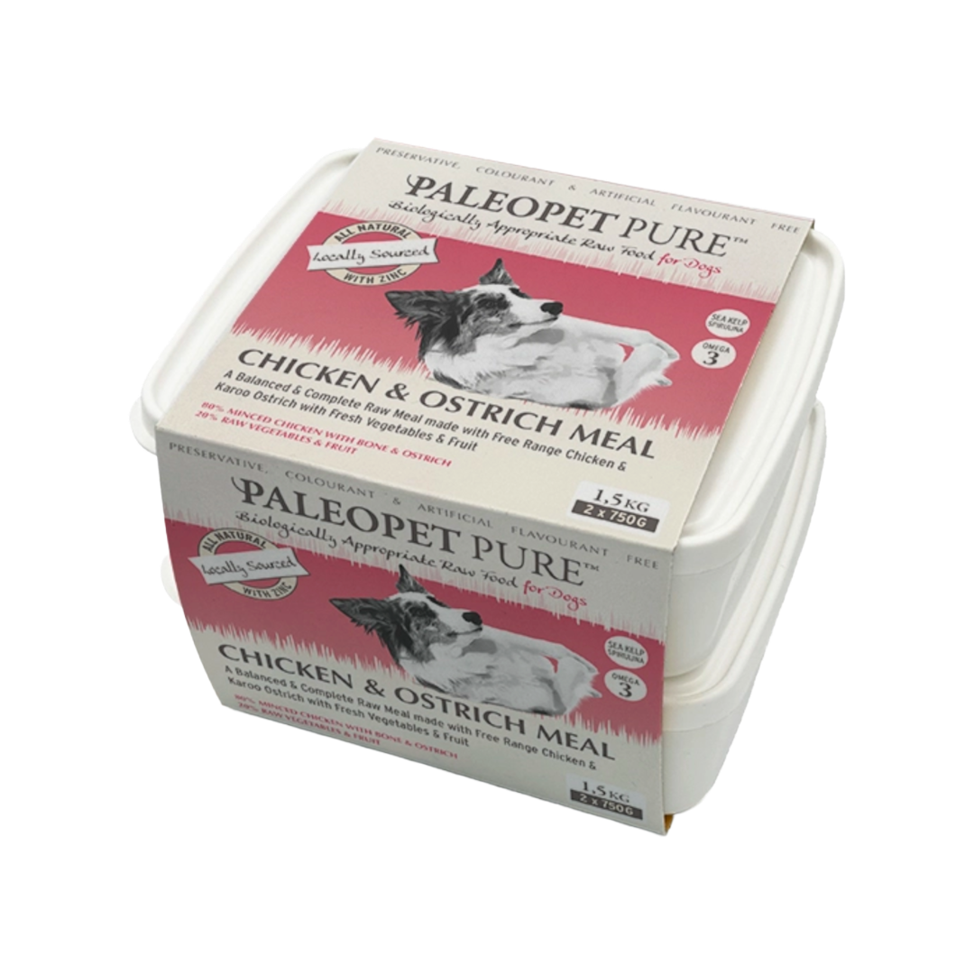 Paleo Pet Chicken & Ostrich Meal 2 x 750g